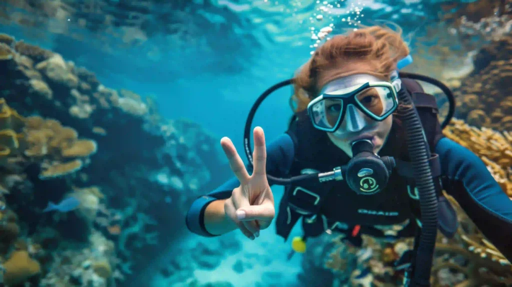 underwater-portrait-scuba-Daymaniyat Island Tour
